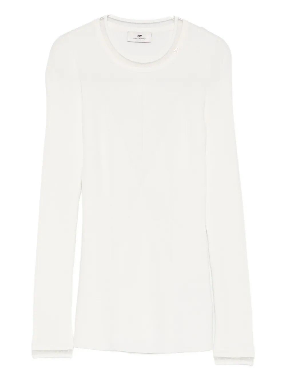 Elisabetta Franchi Tricot Sweater In White