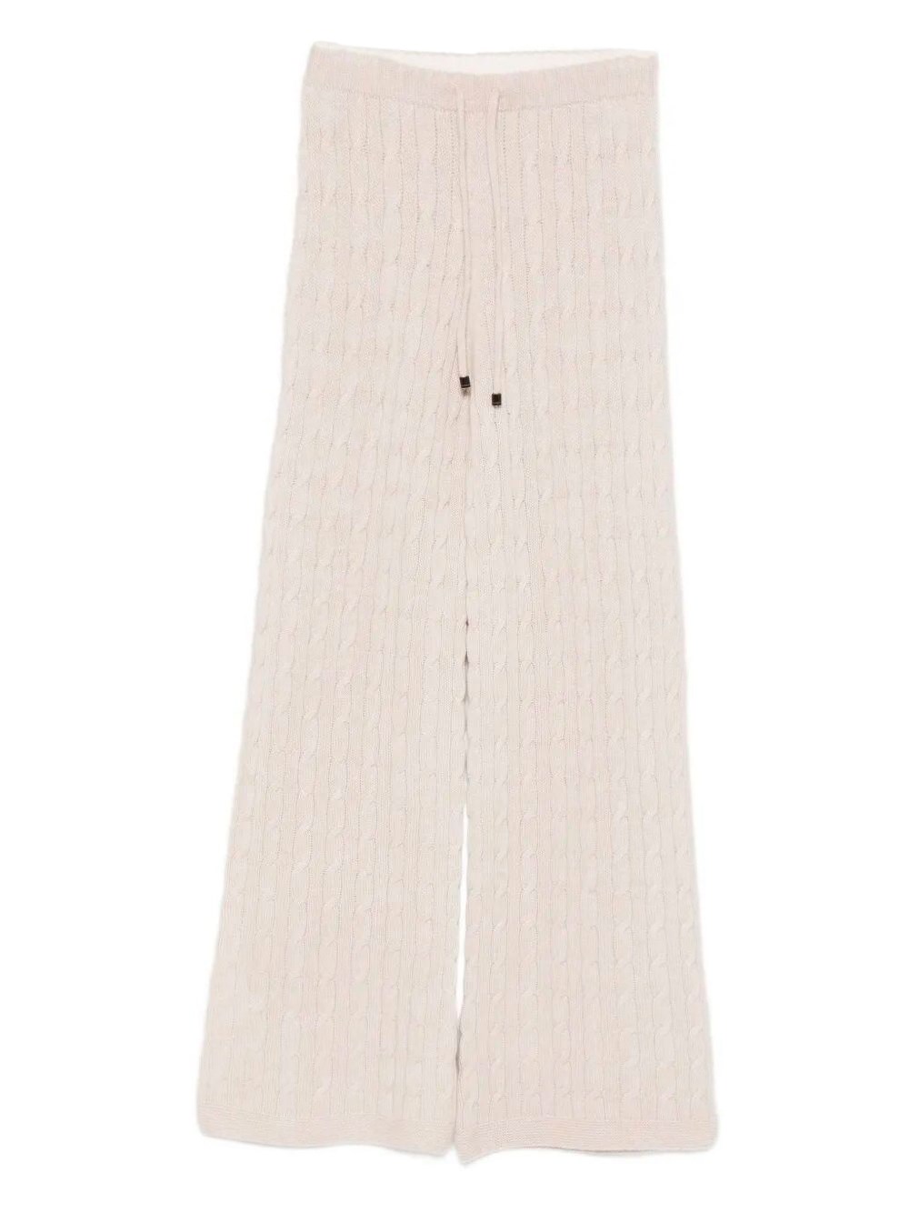 Drumohr Cable-knit Drawstring Trousers In Neutral