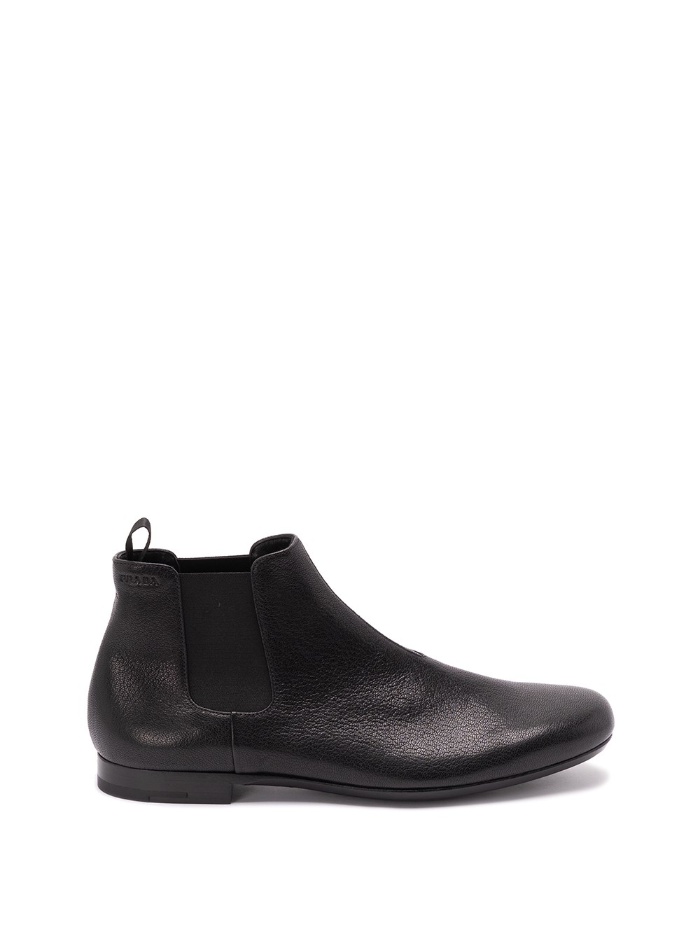 Prada Leather Boots In Black