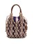 Prada ``Prada Noué` Cotton and Leather Handbag