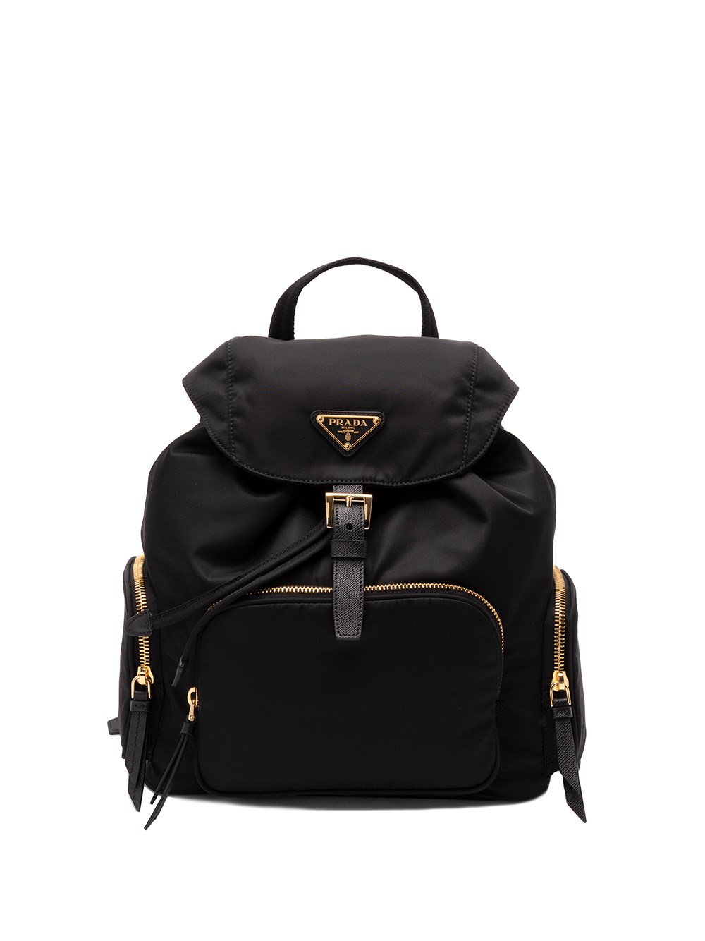 Prada Re-nylon Backpack In Black