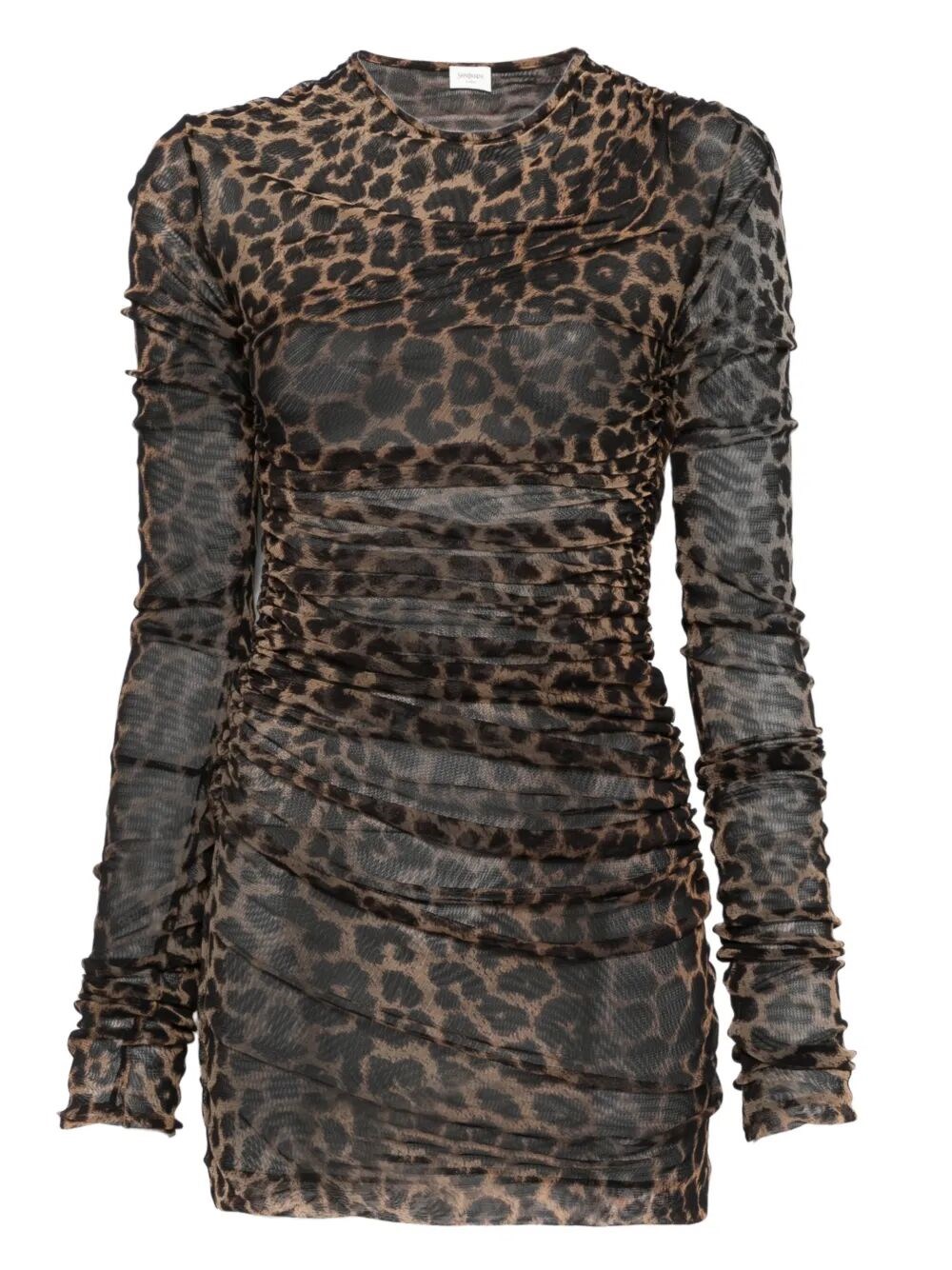 Saint Laurent Dress In Brown