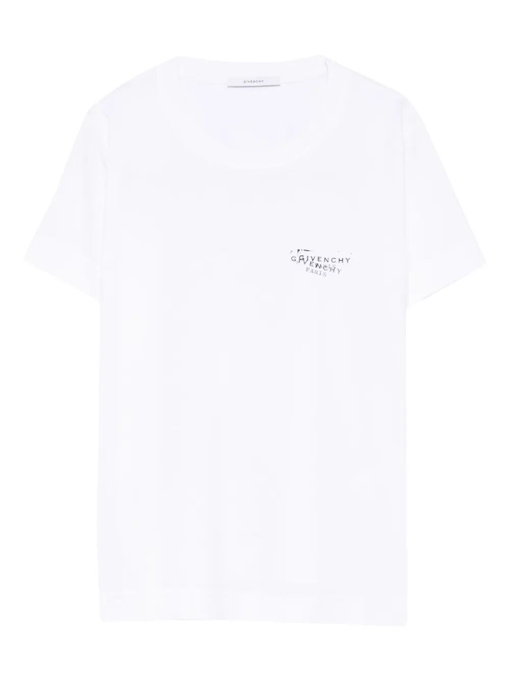 Givenchy Cotton Crewneck T Shirt Short Sleeves In White