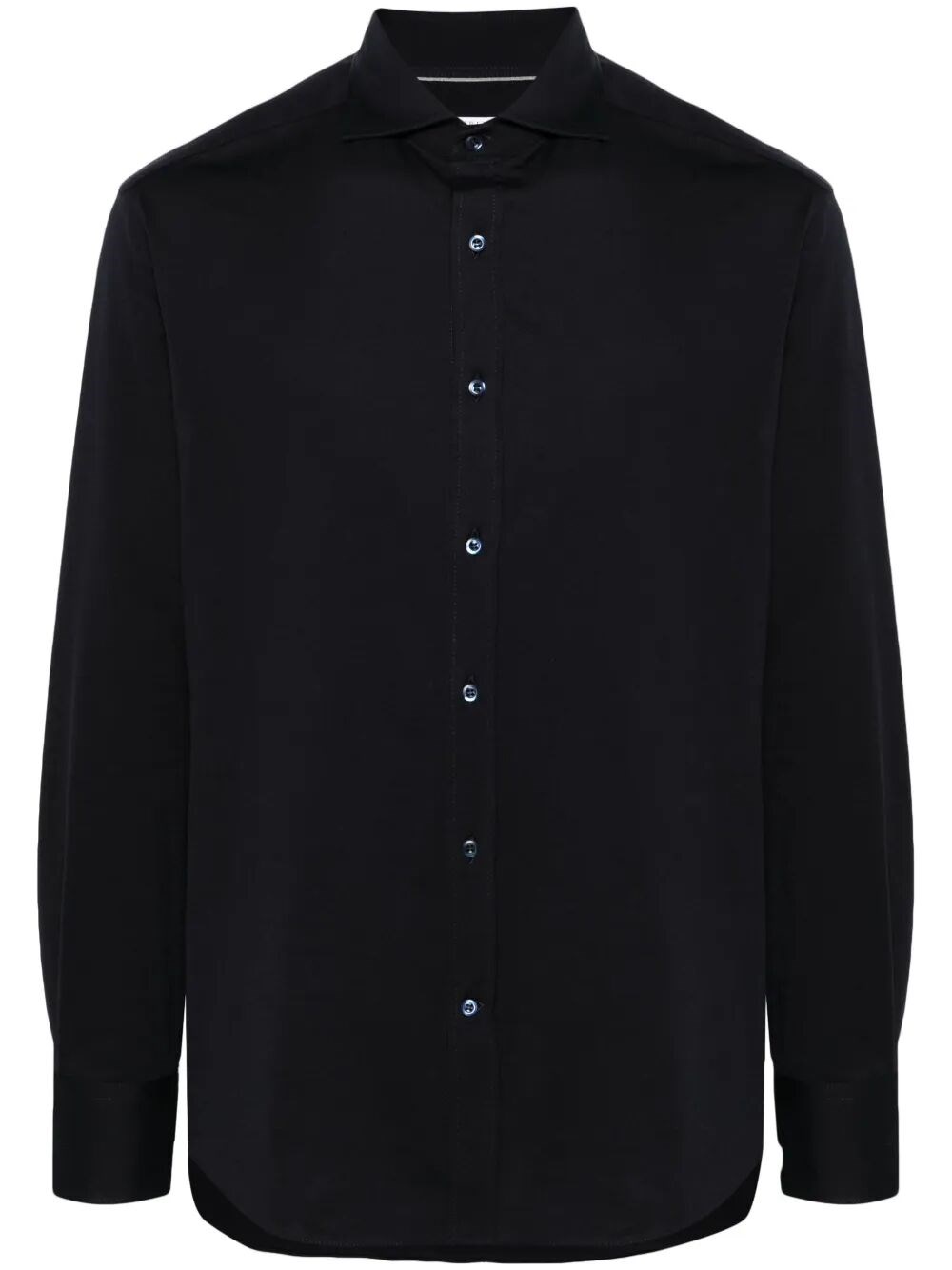 Brunello Cucinelli Jersey Shirt In Black