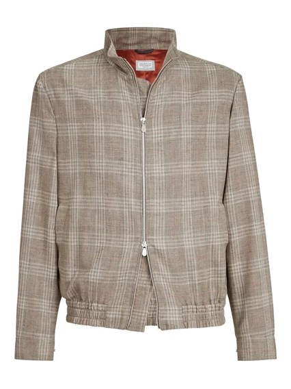 BRUNELLO CUCINELLI　リネンコットン ニットジャケット グレー Brunello Cucinelli zip-fastening Cashmere Sweater | Grey | FARFETCH JO