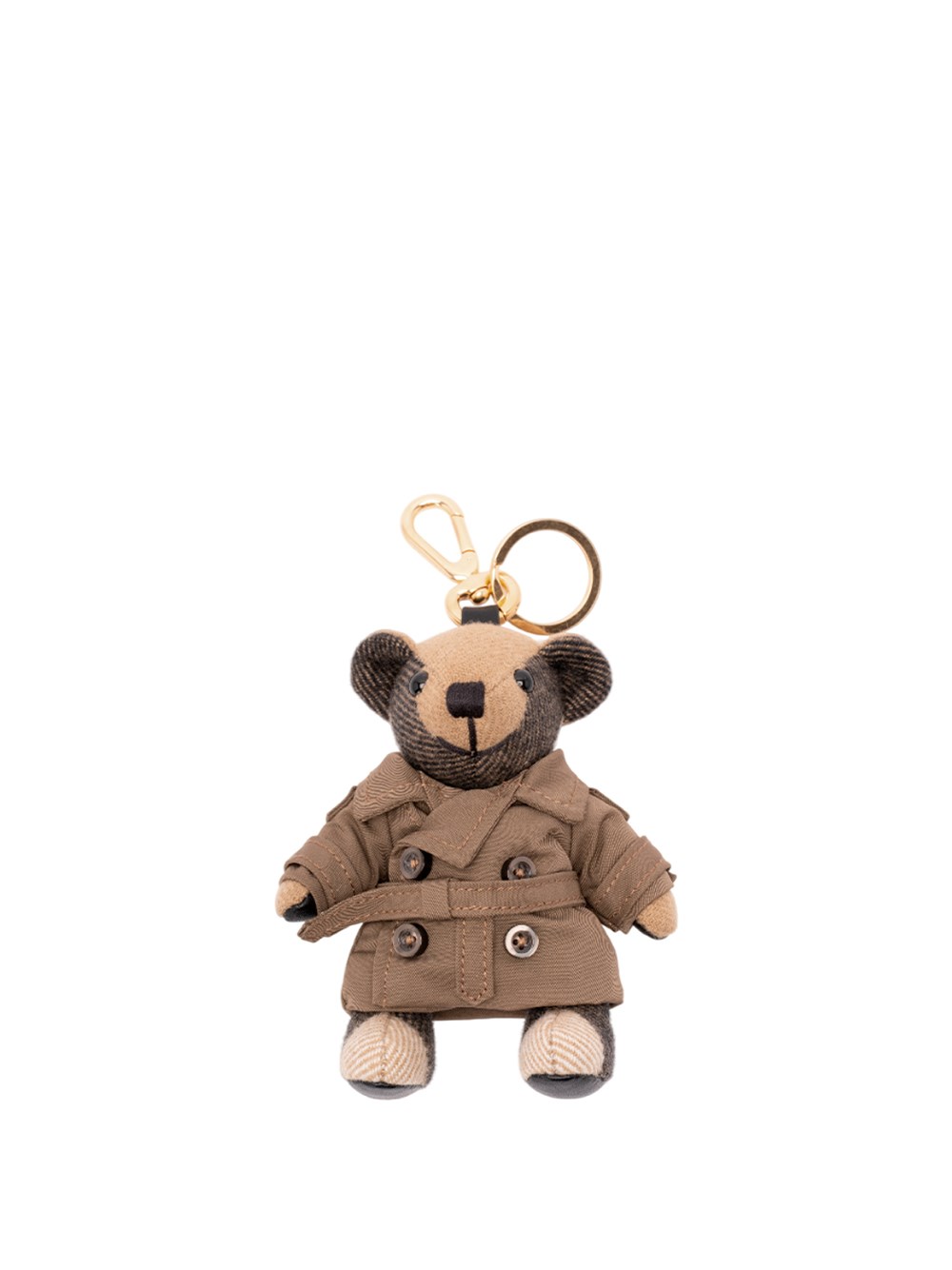 Burberry `thomas City` Keychain In Brown