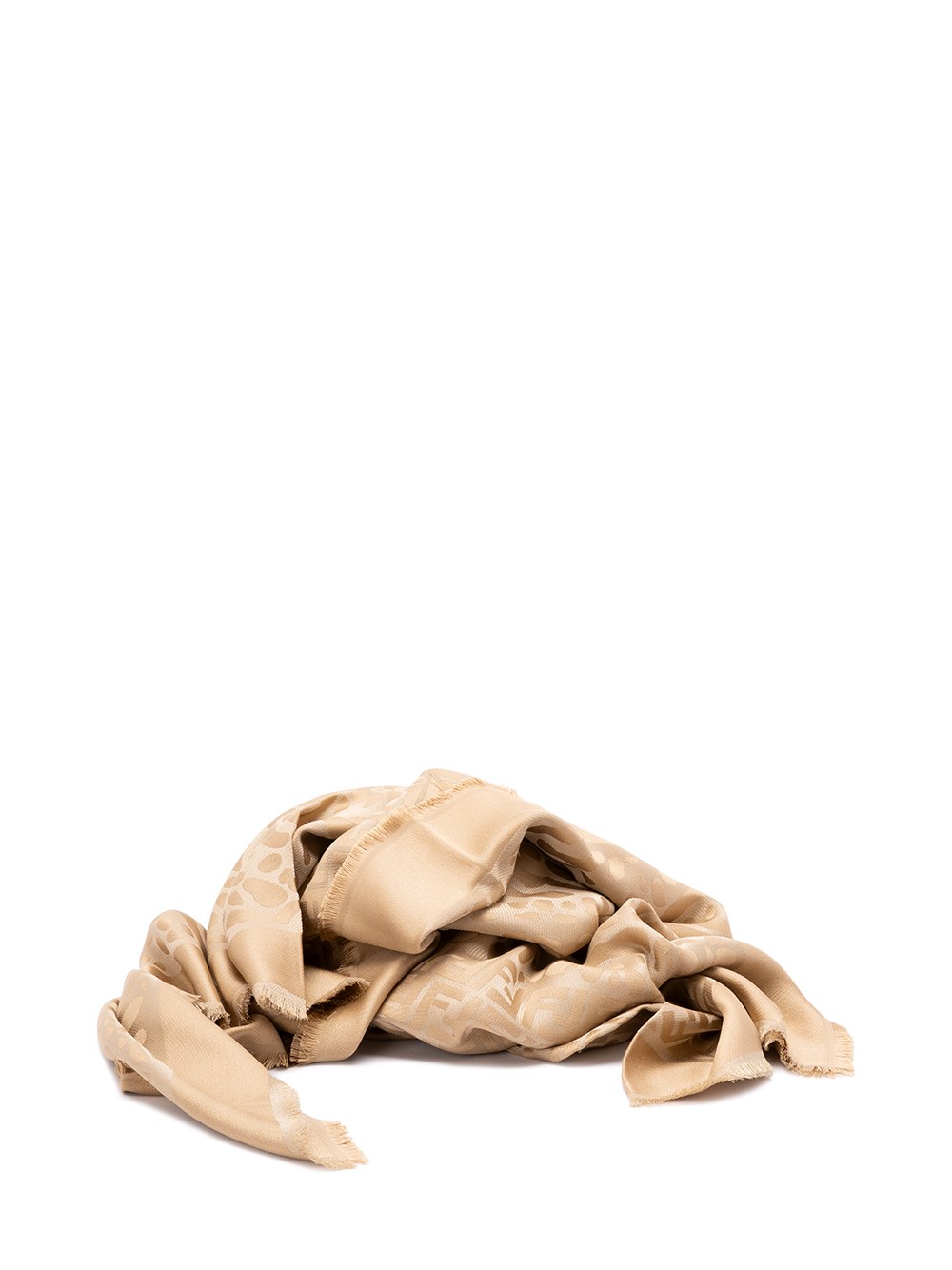 Fendi `ff` Shawl In Silver