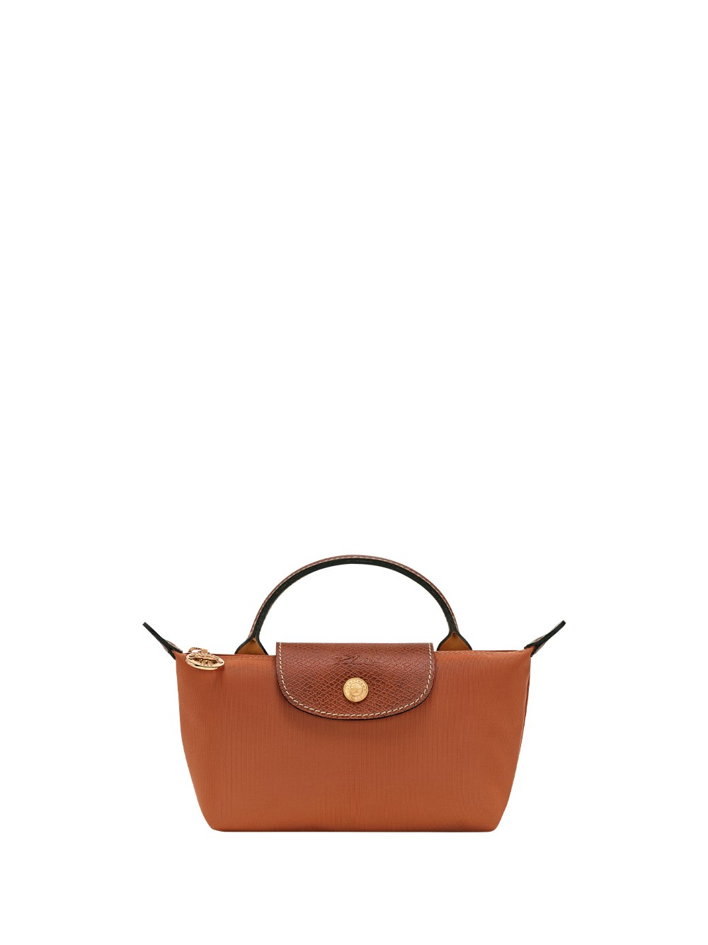 Longchamp `le Pliage Original` Pouch In Brown