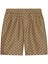 Gucci `GG Supreme` Linen Shorts