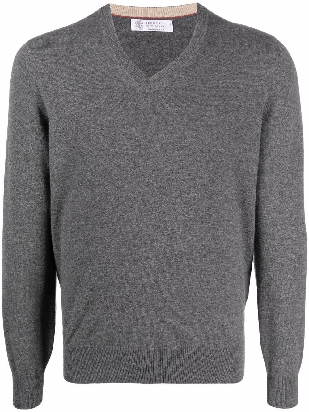 Shop Brunello Cucinelli Sweater In Gray