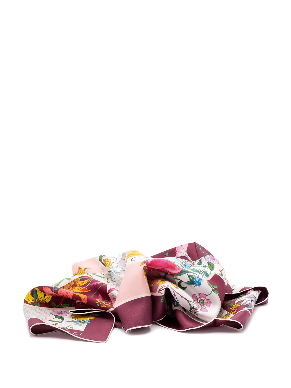 Gucci `Mini Blocks Flora` Foulard