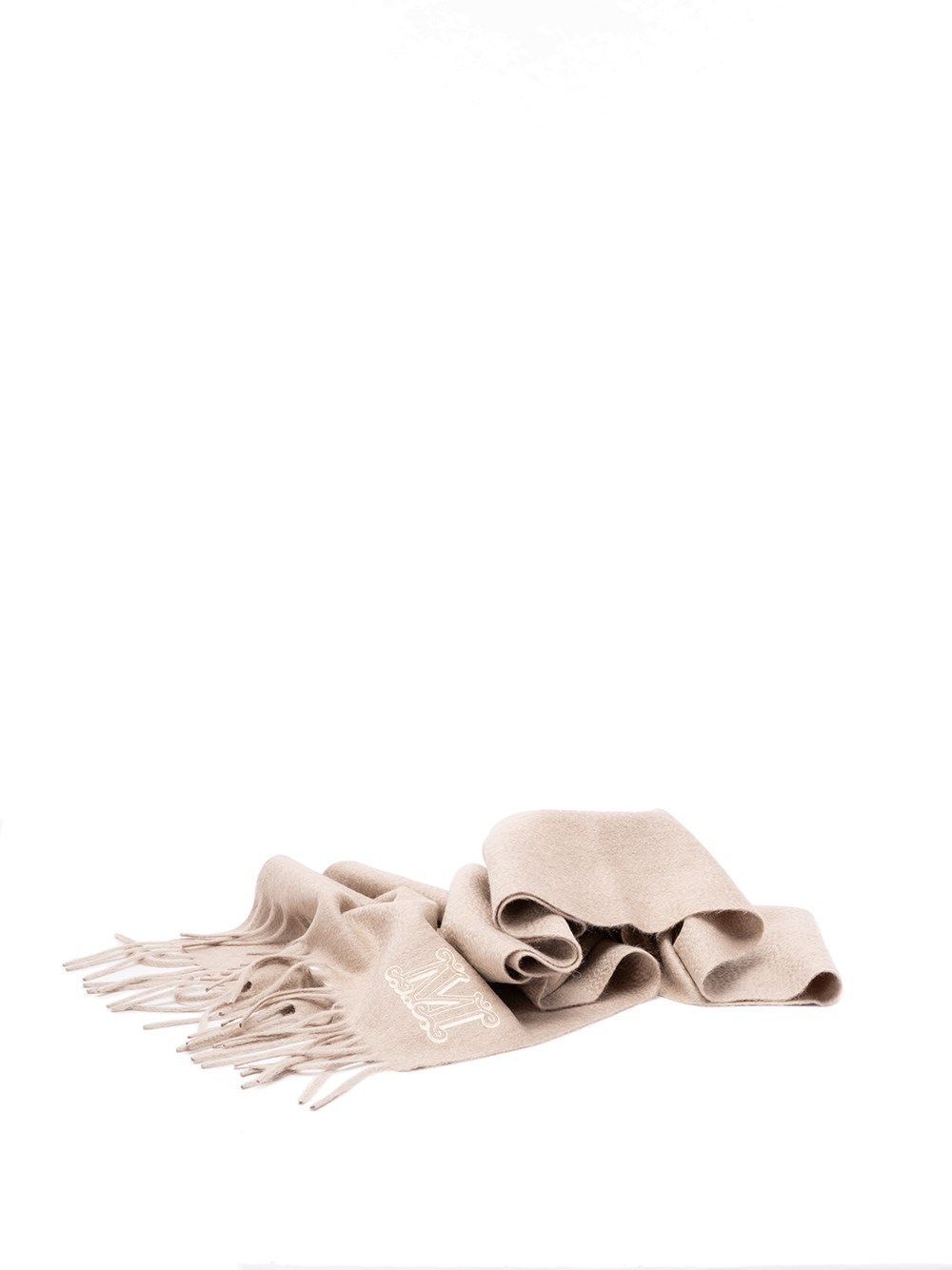 Max Mara Monogram Embroidered Cashmere Stole