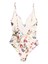 Zimmermann `Patience` Tuck Plunge One-Piece Swimsuit