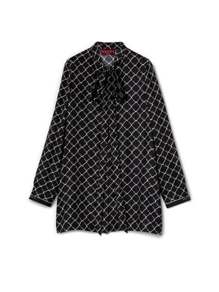 Gucci Printed Silk Shirt