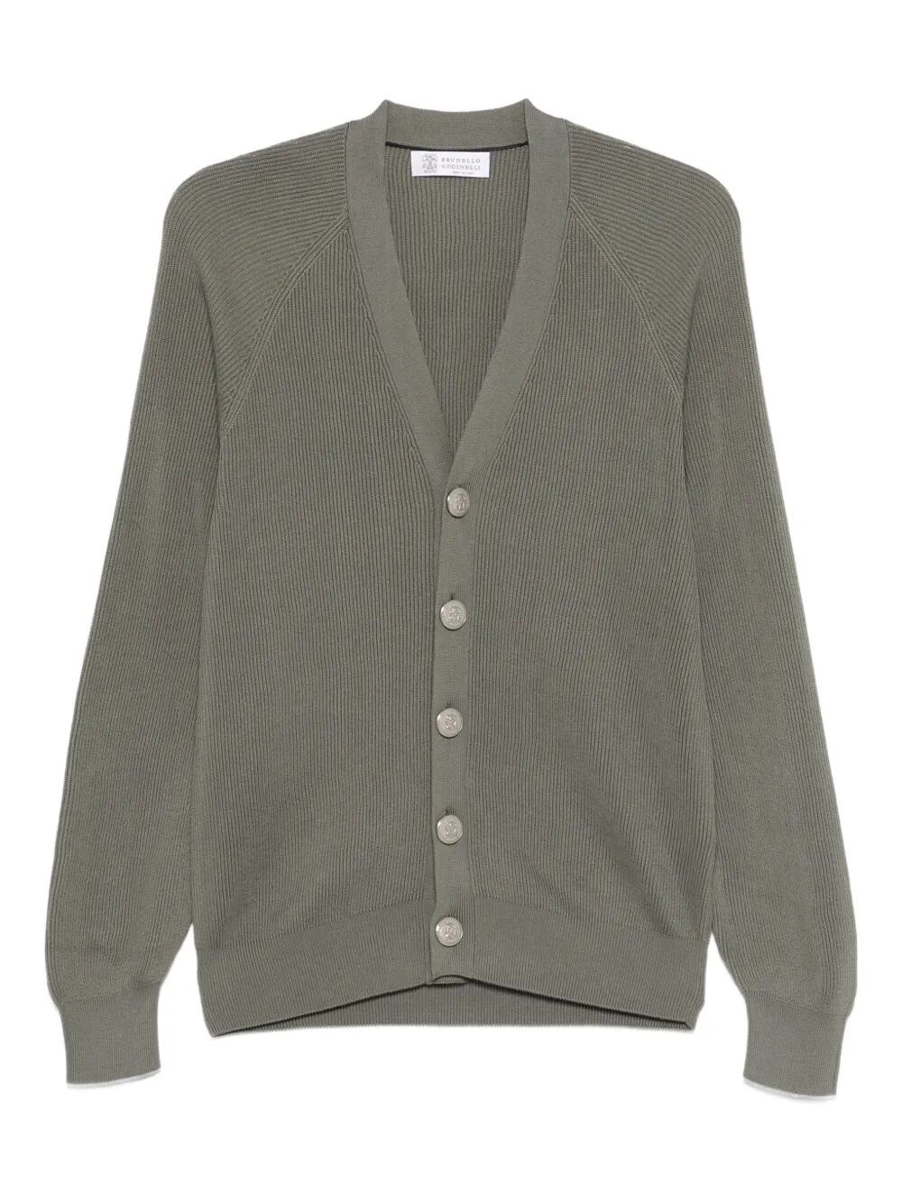 Brunello Cucinelli English Rib Knit Cardigan