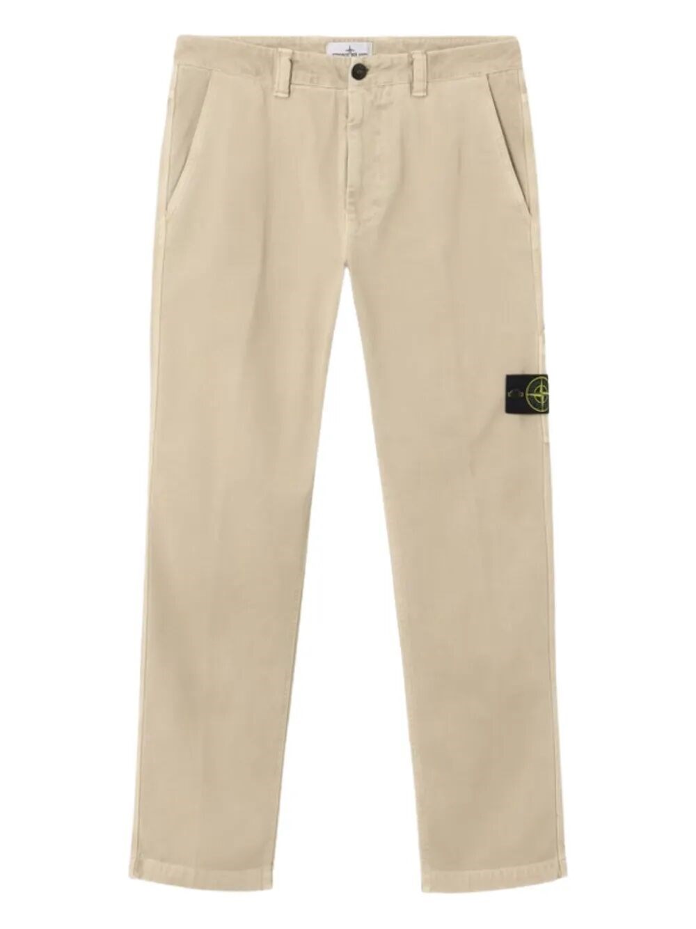 Stone Island Organic Panama Cotton `Old` Effect Pants