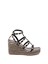 Valentino Garavani `Rockstud Torchon` Wedge Espadrillas