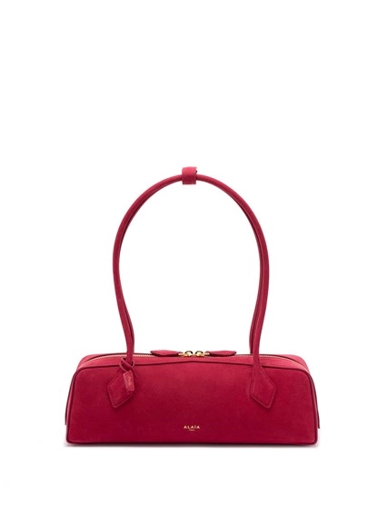 alaia `le teckel` medium bag in nubuk calfskin available on 