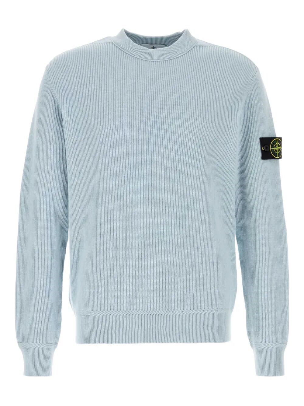 Stone Island Ribbed Soft Organic Cotton Crewneck
