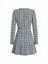 Self-Portrait Check Knit Mini Dress