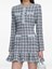 Self-Portrait Check Knit Mini Dress