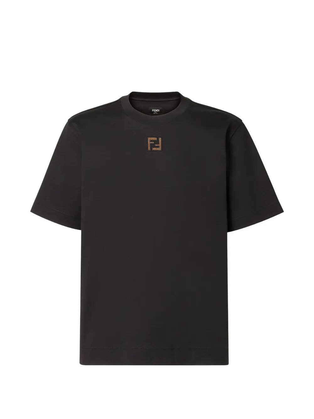 Fendi Regular T-Shirt With Corduroy `Ff`