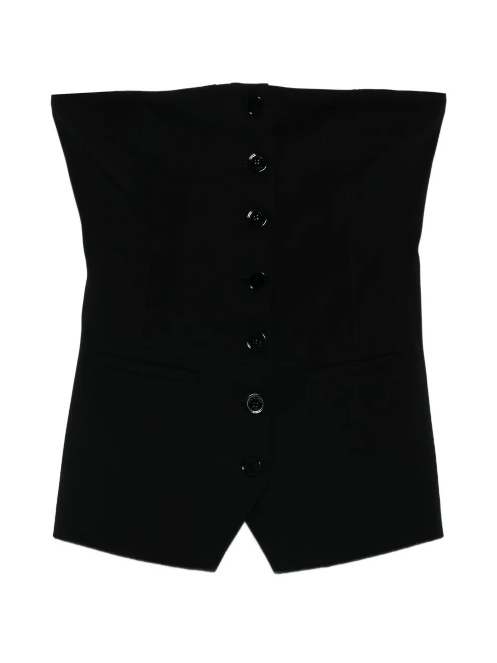 Patrizia Pepe Crepe Bustier With Buttons