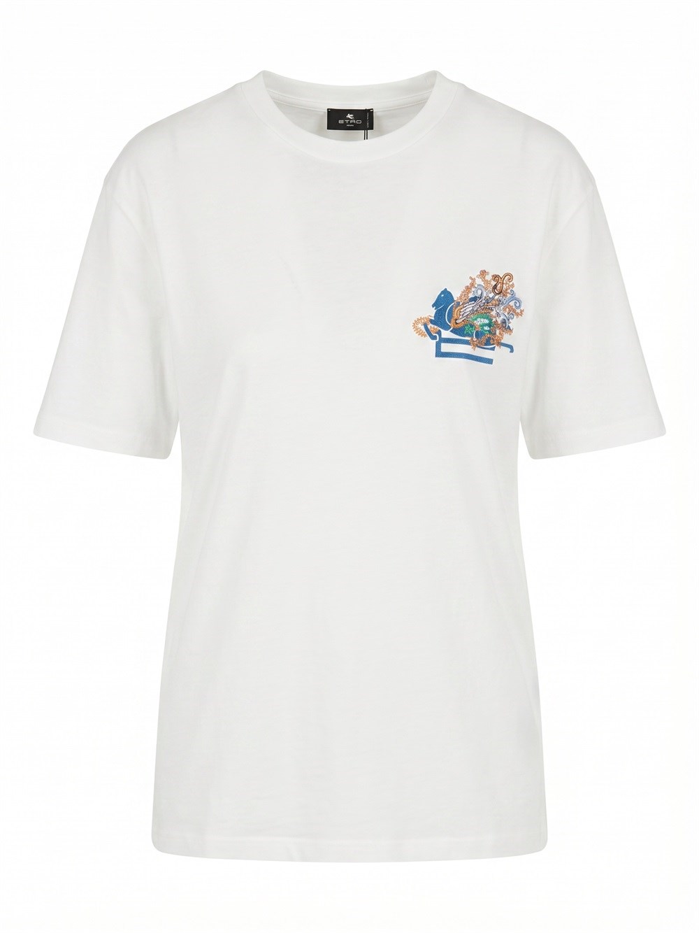 Etro T-Shirt With Embroidered Logo