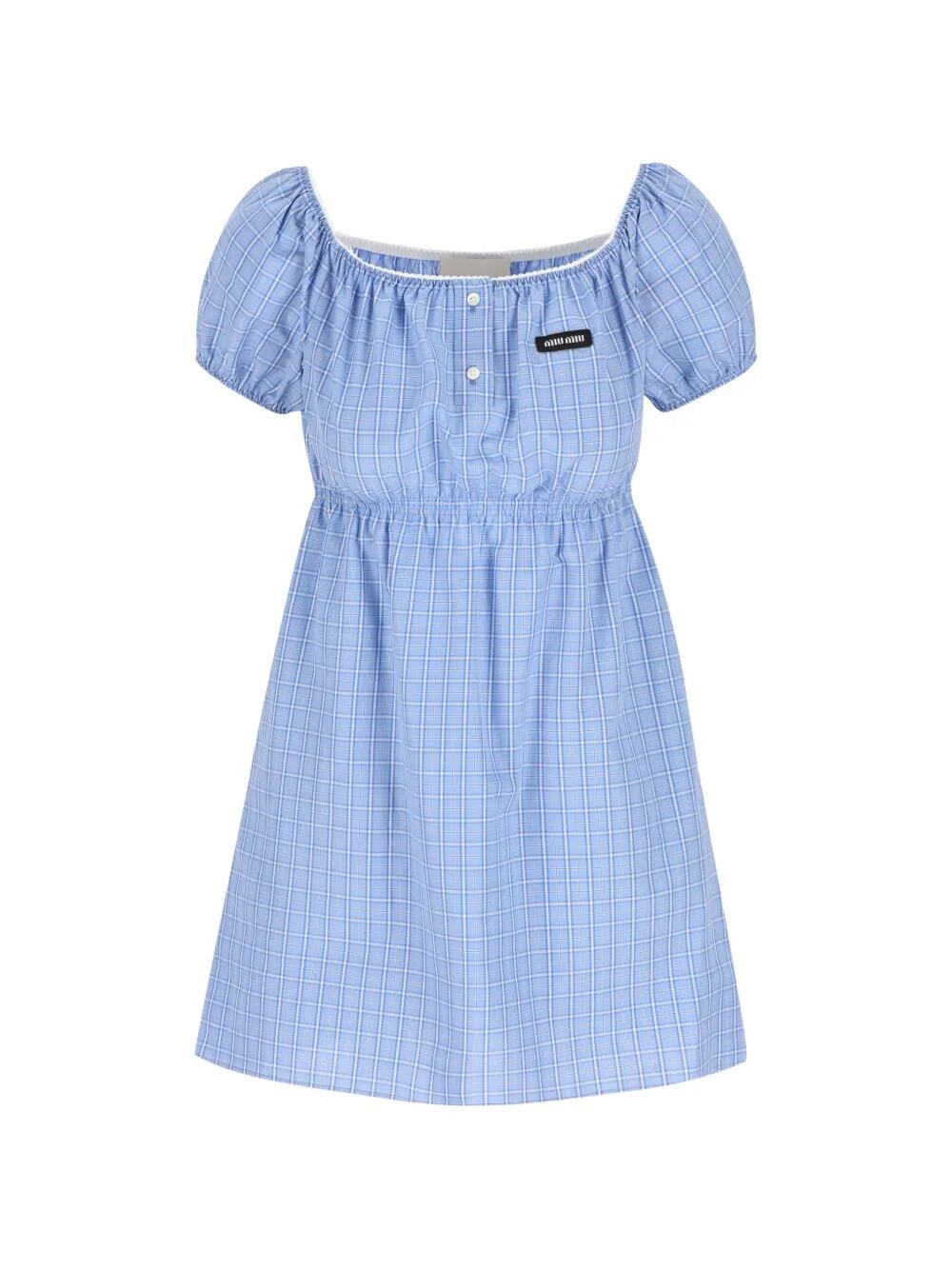 Miu Miu Popeline Check Dress