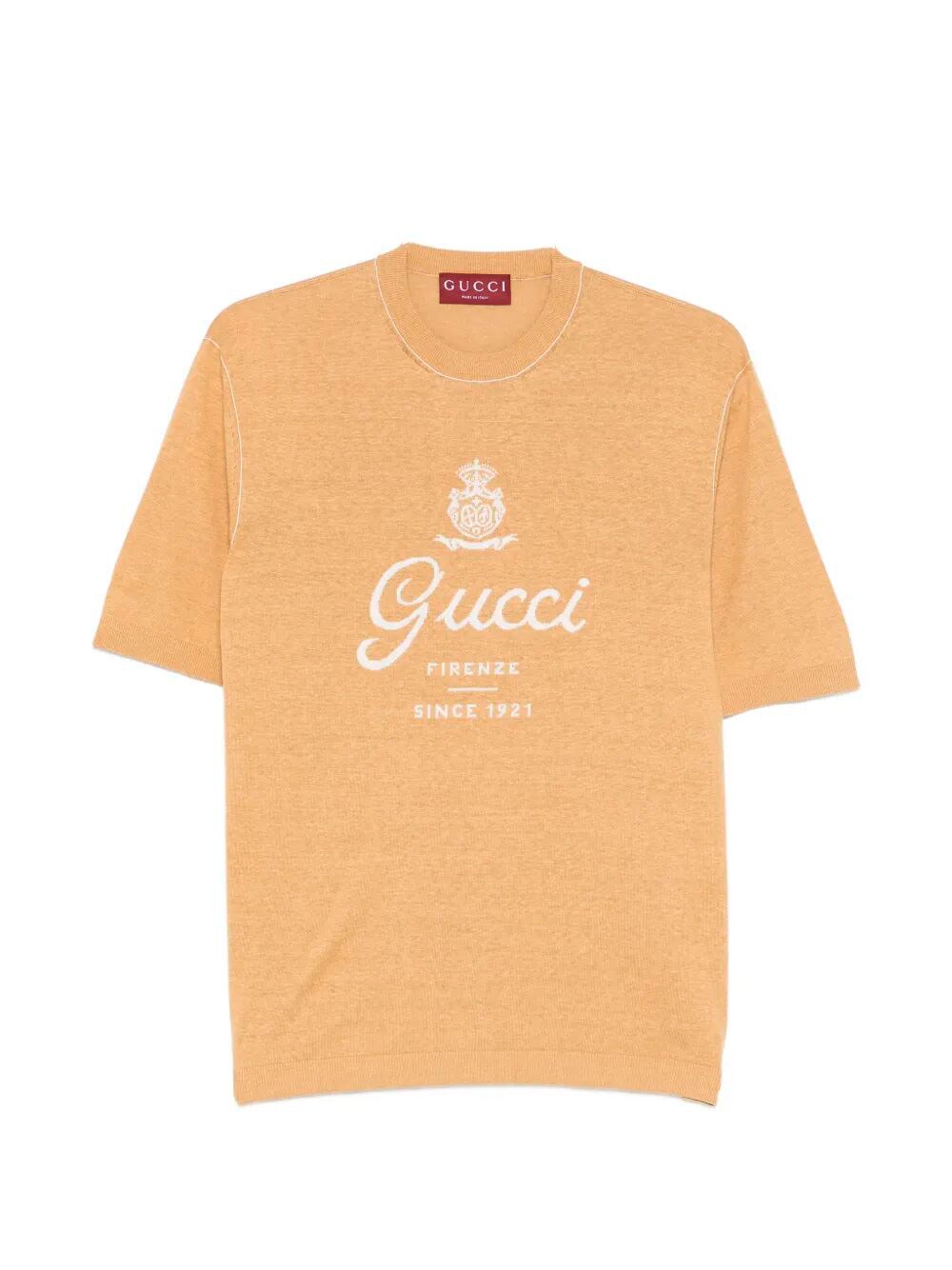 Gucci Short Sleeve Crew-Neck Sweater