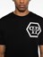 Philipp Plein Round Neck T-Shirt Lines Hexagon