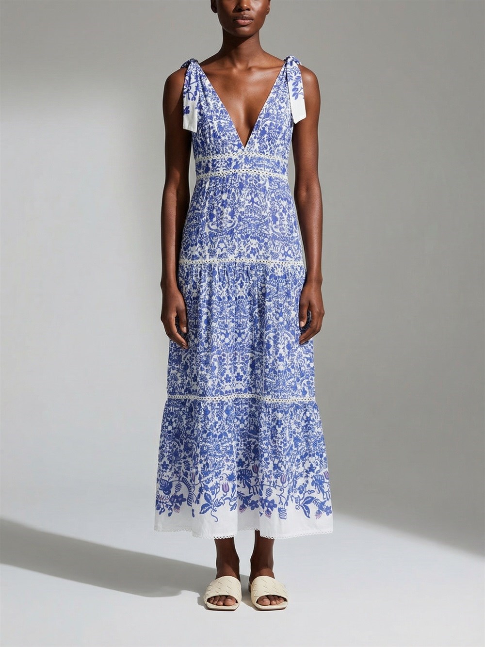 Poupette St. Barth Long Dress `Perla`