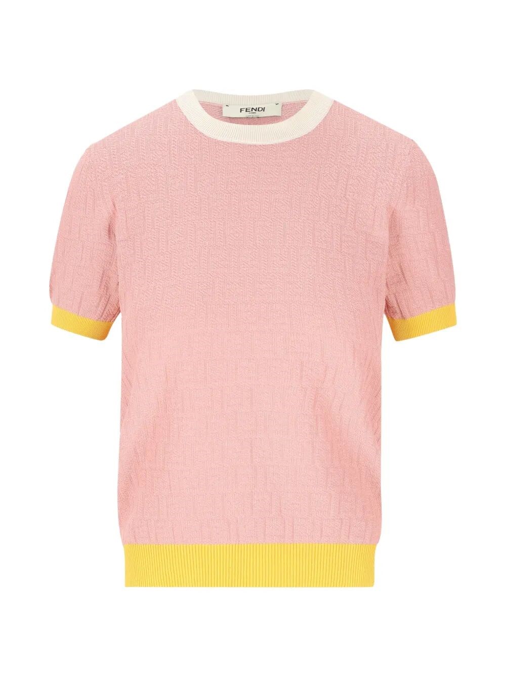 Fendi `Color Block Ff` Sweater