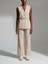 Manzoni 24 Suede Vest With Leather Belt