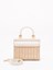 Rodo Wicker and Leather Small Handbag