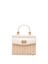 Rodo Wicker and Leather Small Handbag