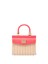 Rodo Wicker and Leather Small Handbag