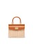 Rodo Wicker and Leather Small Handbag