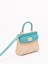 Rodo Wicker and Leather Small Handbag