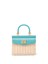 Rodo Wicker and Leather Small Handbag