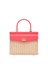 Rodo Wicker and Leather Medium Handbag