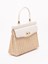 Rodo Wicker and Leather Medium Handbag