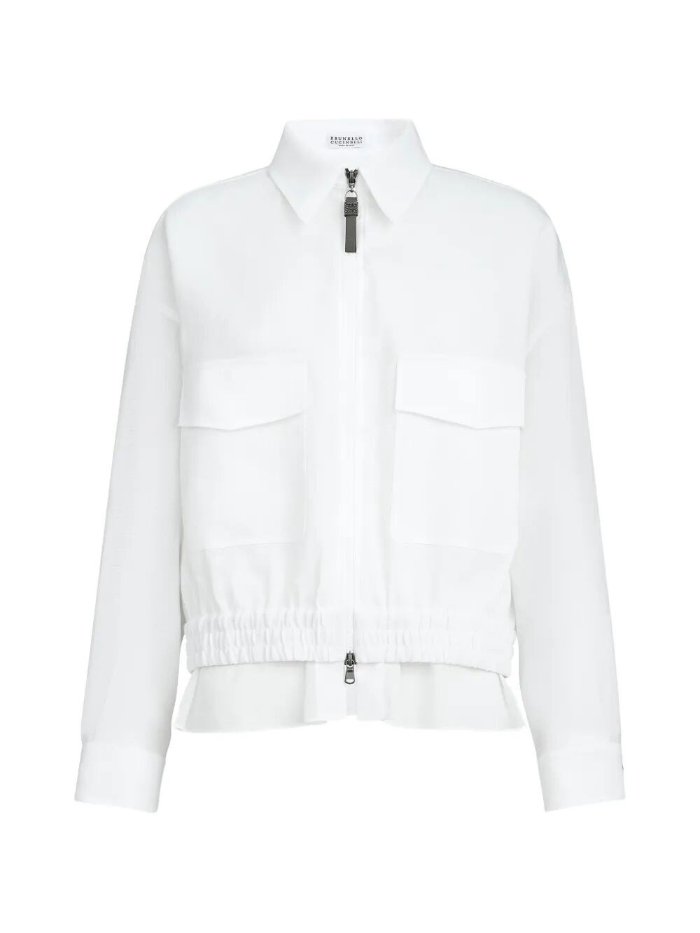 Brunello Cucinelli Cardigan Sweatshirt In White