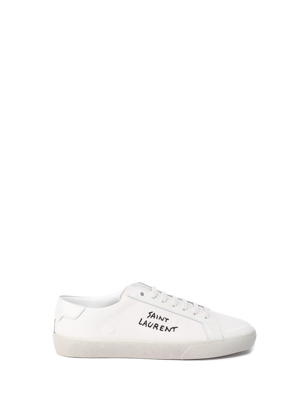 Saint Laurent `court Classic Sl/06 Signature` Sneakers In Beige