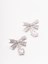 Self-Portrait Bow Crystal Drop Earrings
