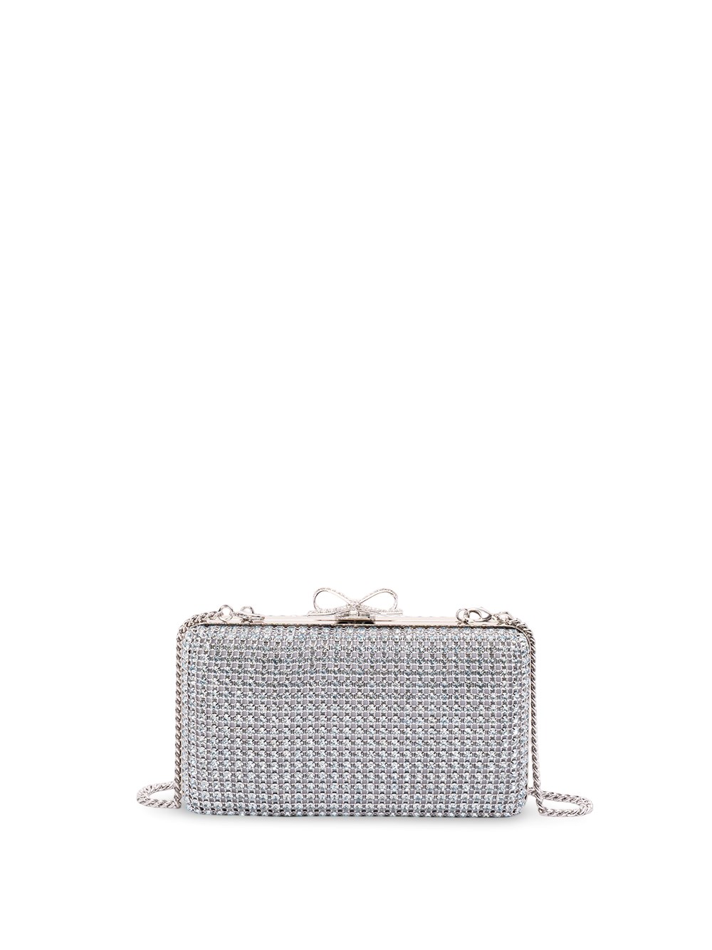 Self-Portrait Crystal Chainmail Clutch Bag