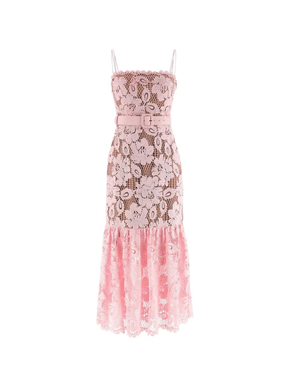 Self-Portrait Crochet Lace Midi Dress