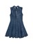 Self-Portrait Denim Broderie Mini Dress