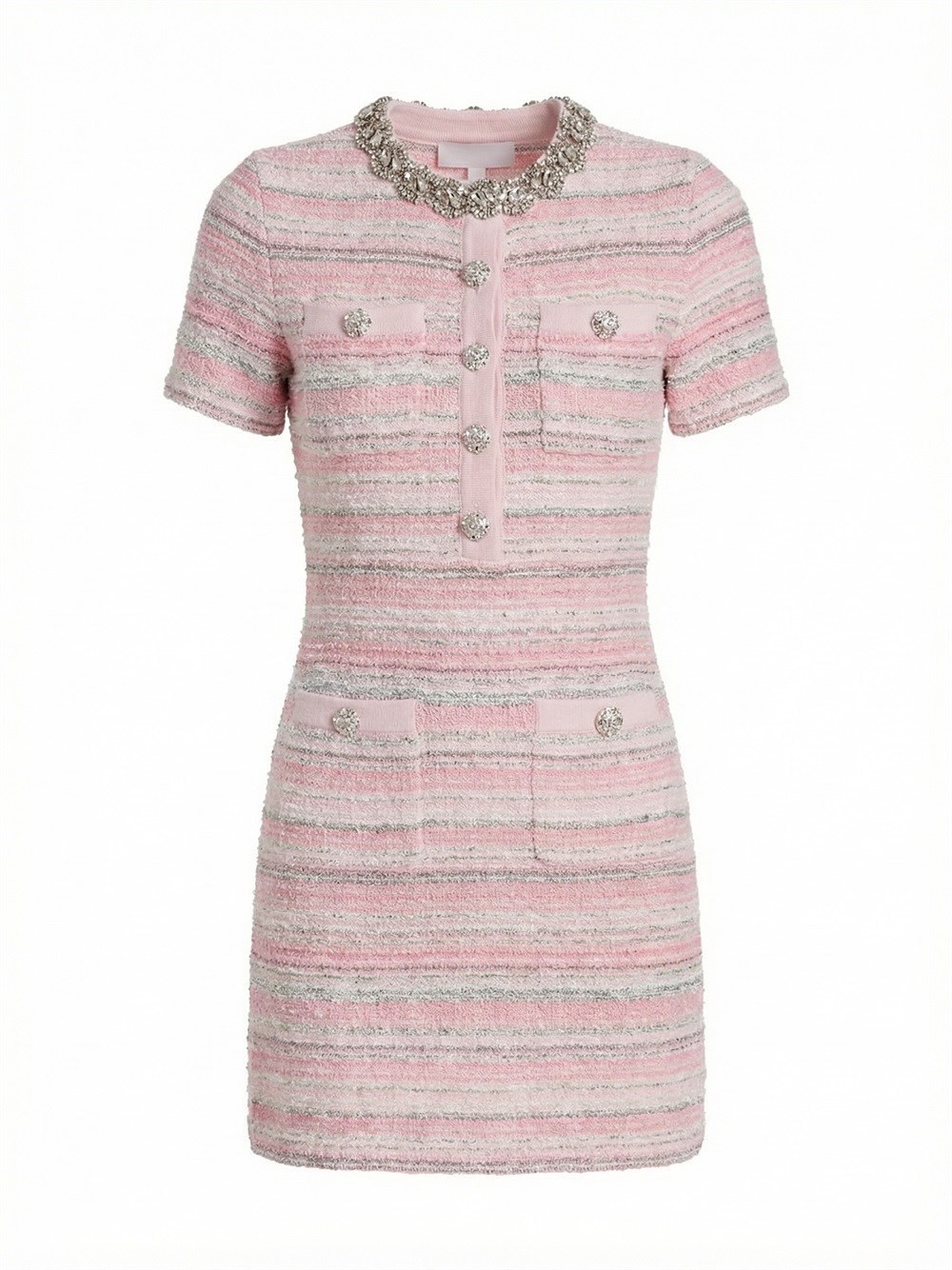 Self-Portrait Textured Knit Mini Dress