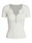 Self-Portrait Lace Trim Knit Top
